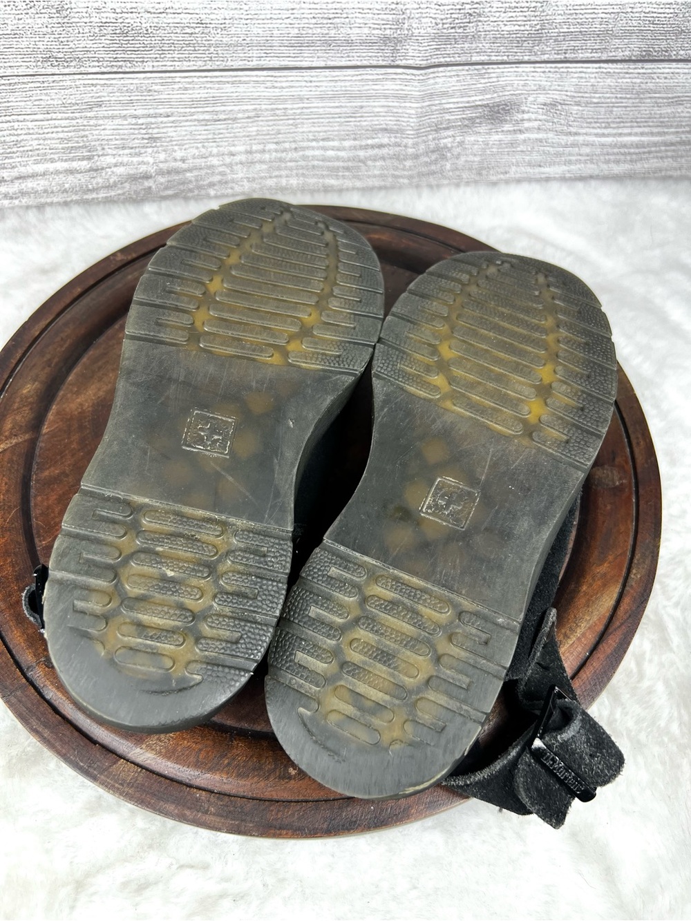 Dr. Martens Carlson Black Suede Slingback Mules Clogs Shoes Mens 7/ Women’s 8 - Picture 12 of 12
